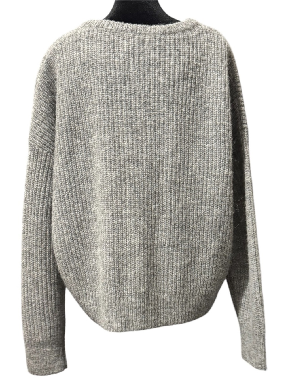 Jenni Kayne Hayes Crewneck Alpaca Wool Button Up Cardigan Sweater Large Gray - Picture 7 of 9